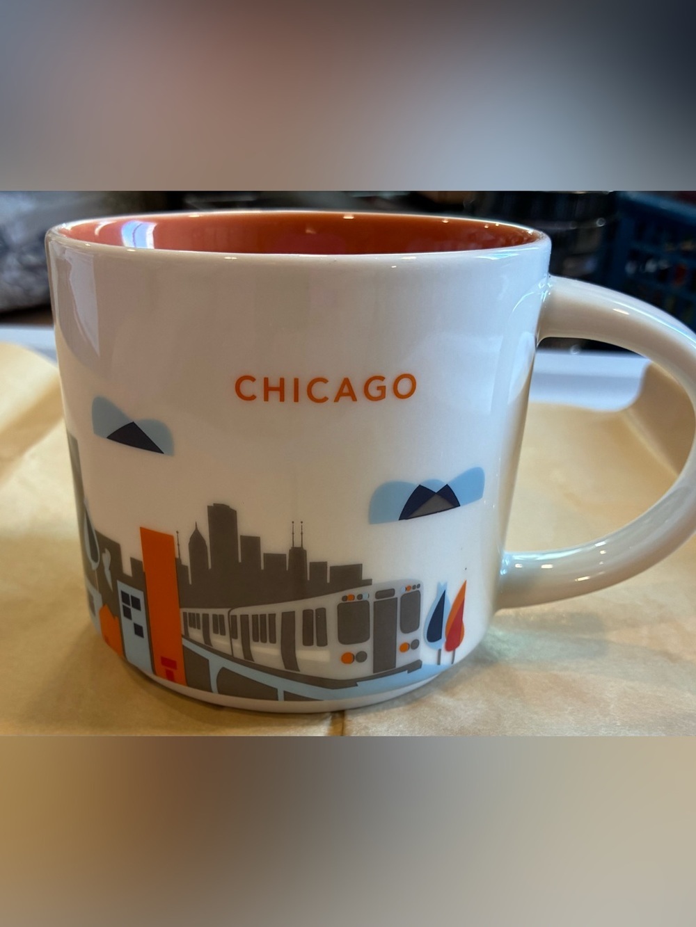 EUC Starbucks Chicago "You Are Here" Collection 14 oz Ceramic Mug